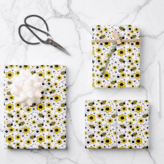 Honey Bumble Bee Bumblebee White Yellow Floral  Sheets
