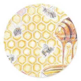 Honey Classic Round Sticker