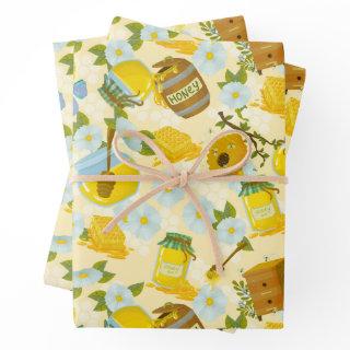 Honey, Honey Jars and Flowers   Sheets