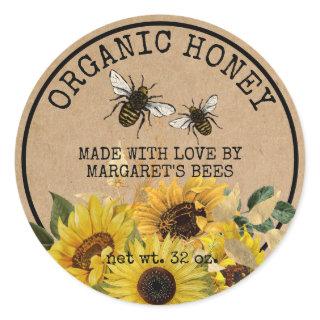 Honey Jar Labels Honeybee Honeycomb Bee Apiary