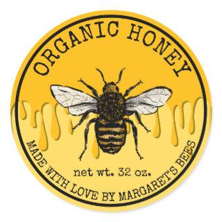 Honey Jar Labels Honeybee Honeycomb Bee Apiary
