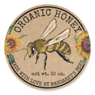 Honey Jar Labels Honeybee Honeycomb Bee Apiary