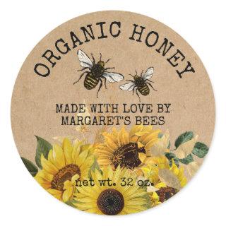 Honey Jar Labels Honeybee Honeycomb Bee Apiary