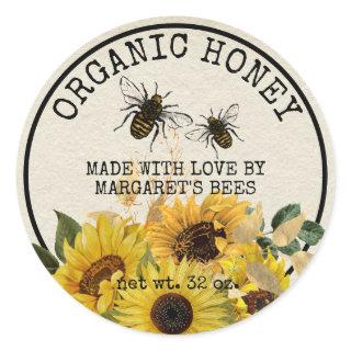 Honey Jar Labels Honeybee Honeycomb Bee Apiary