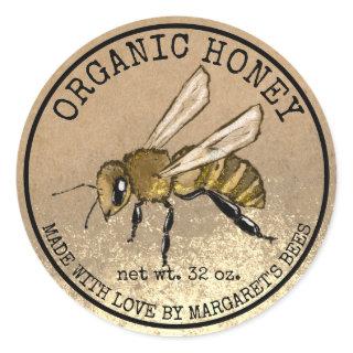 Honey Jar Labels Honeybee Honeycomb Bee Apiary