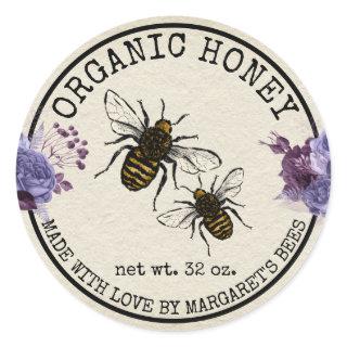 Honey Jar Labels Honeybee Honeycomb Bee Apiary