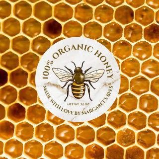 Honey Jar Labels Honeybee Honeycomb Bee Product