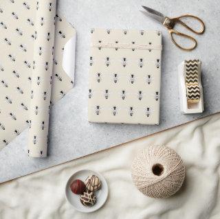 Honeybee Honey Bee Pattern Apiary Antique White