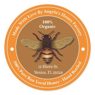 Honeybee Honeycomb Bee Apiary Business Labels