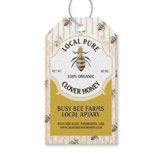 Honeybee Honeycomb Honey Jar Gift Tags