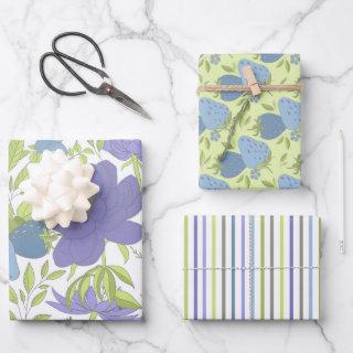 Honeydew, Lilac and Blue Gift Wrap