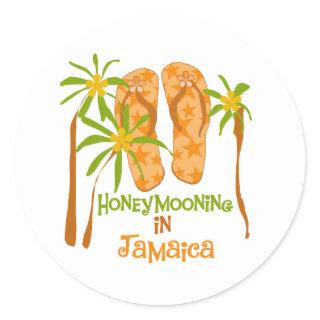 Honeymooning in Jamaica Sticker