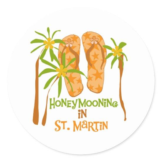 Honeymooning in St. Martin Sticker