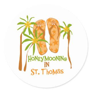 Honeymooning in St. Thomas Sticker