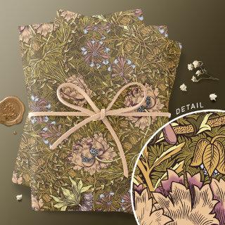 Honeysuckle Delight William Morris Larkspur  Sheets