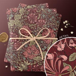 Honeysuckle Delight William Morris Larkspur  Sheets