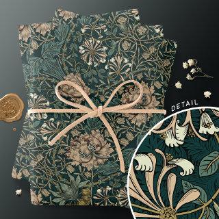 Honeysuckle Delight William Morris Larkspur  Sheets