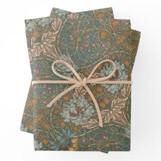 Honeysuckle Delight William Morris Larkspur  Sheets
