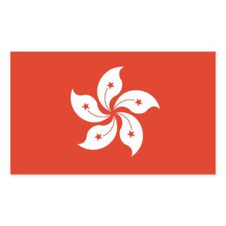 Hong Kong Flag Rectangular Sticker