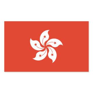 Hong Kong Flag Rectangular Sticker