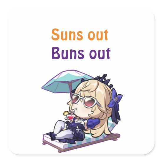 honkai star rail. Suns out, buns out  Square Sticker