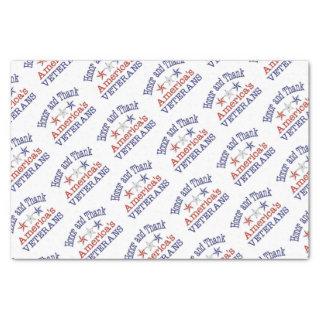Honor and Thank American Veterans Tissue Paper