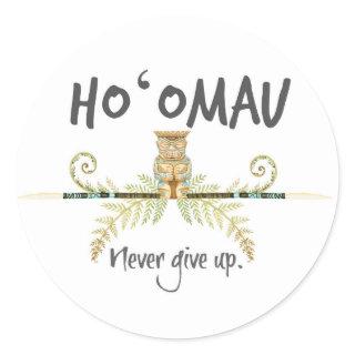 Ho'Omau Tiki Classic Round Sticker