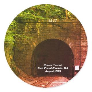 Hoosac Tunnel East Portal Florida MA  Classic Round Sticker