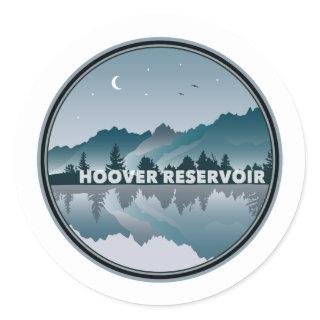 Hoover Reservoir Ohio Reflection Classic Round Sticker