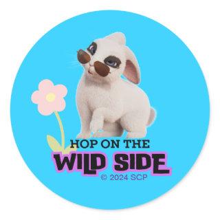 Hop on the Wild Side Classic Round Sticker