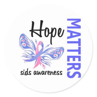 Hope Matters Butterfly SIDS Classic Round Sticker