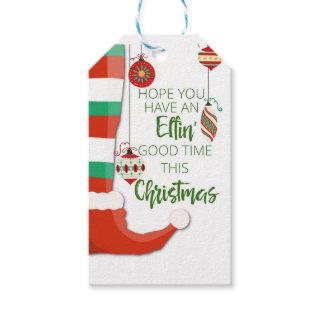 hope you have an elfin good time this christmas gift tags