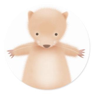 Horace the Hamster - white Classic Round Sticker