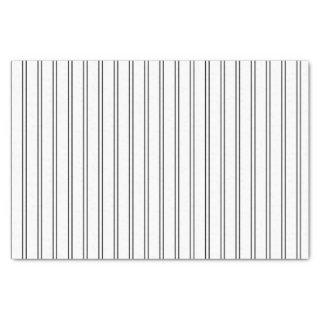 Horizontal Pinstripes in Black and White Tissue Paper