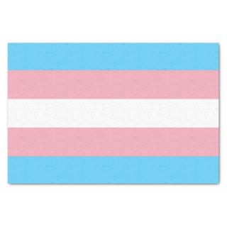 Horizontal Transgender Pride Flag Tissue Paper