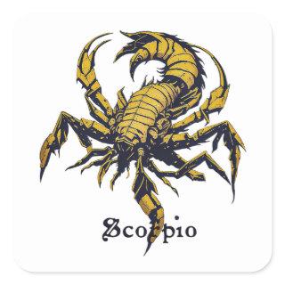 Horoscope sign Scorpio Square Sticker