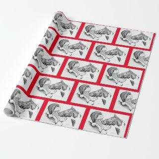 Horse and Santa Claus for Christmas