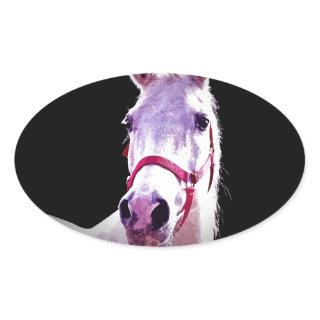 Horse Oval Sticker