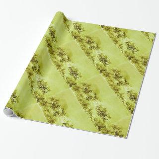 HORSES GRAZING ,Antique Olive Green