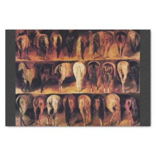 Horses' Hindquarters Tissue Paper