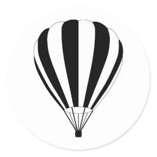 hot air balloon classic round sticker