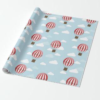 Hot Air Balloons Wrapping Gift Paper