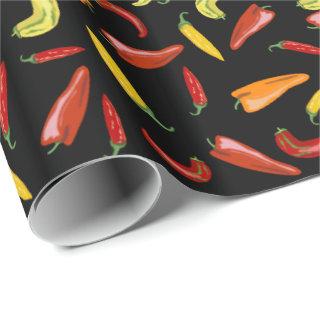 Hot Chili Pepper  Novelty Gift Wrap