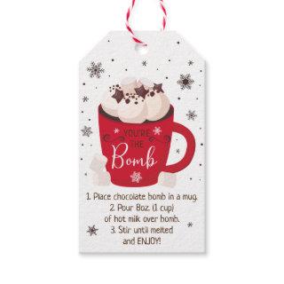 Hot Chocolate Bomb Hot Cocoa Bomb Instruction Gift Tags