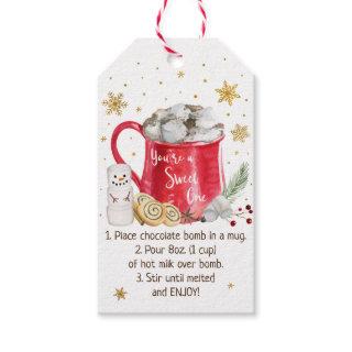 Hot Chocolate Bomb Hot Cocoa Bomb Instruction Gift Tags