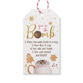 Hot Chocolate Bomb Hot Cocoa Bomb Instruction Gift Tags