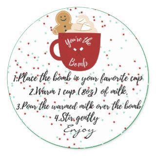Hot Chocolate Bomb Hot Cocoa Sticker