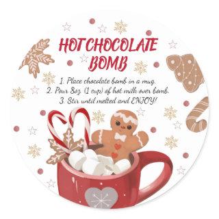 Hot chocolate bomb Sticker