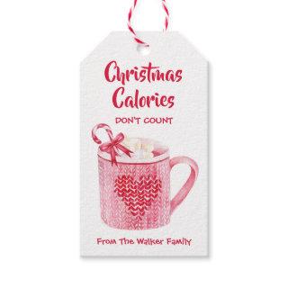 Hot Chocolate Label Christmas Calories