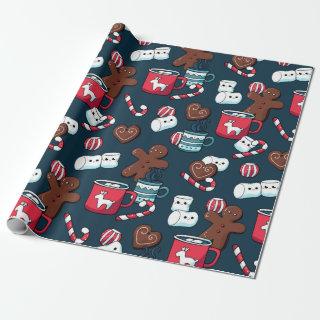 Hot Coco And Christmas Treats Pattern